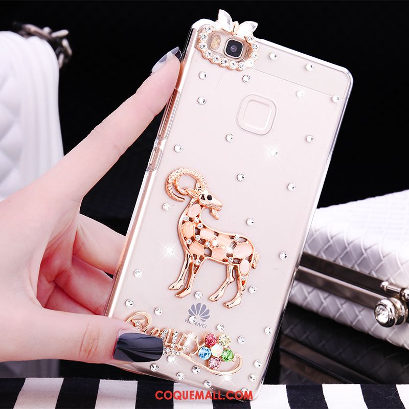 Étui Huawei P9 Lite Jeunesse Petit Tendance, Coque Huawei P9 Lite Téléphone Portable Strass