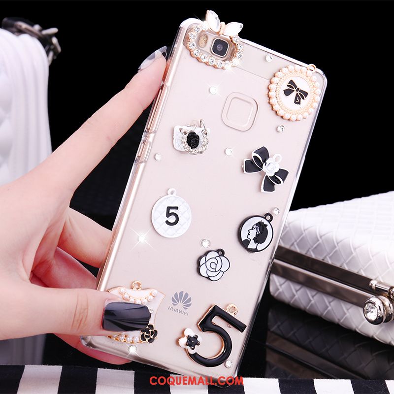 Étui Huawei P9 Lite Jeunesse Petit Tendance, Coque Huawei P9 Lite Téléphone Portable Strass