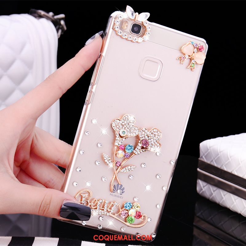 Étui Huawei P9 Lite Jeunesse Petit Tendance, Coque Huawei P9 Lite Téléphone Portable Strass