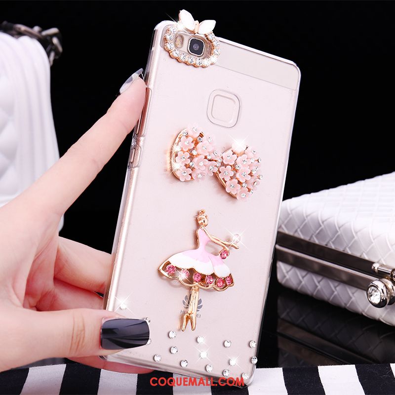 Étui Huawei P9 Lite Jeunesse Petit Tendance, Coque Huawei P9 Lite Téléphone Portable Strass