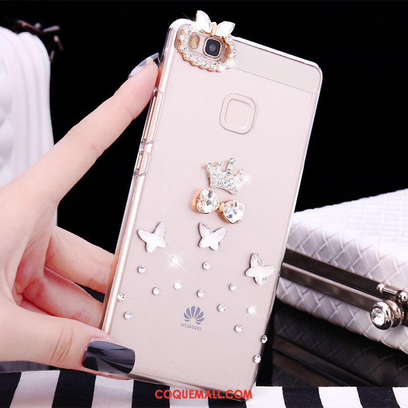 Étui Huawei P9 Lite Jeunesse Petit Tendance, Coque Huawei P9 Lite Téléphone Portable Strass