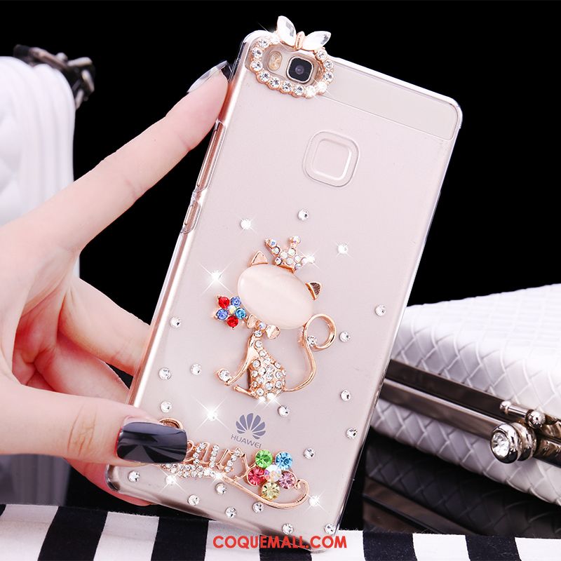 Étui Huawei P9 Lite Jeunesse Petit Tendance, Coque Huawei P9 Lite Téléphone Portable Strass