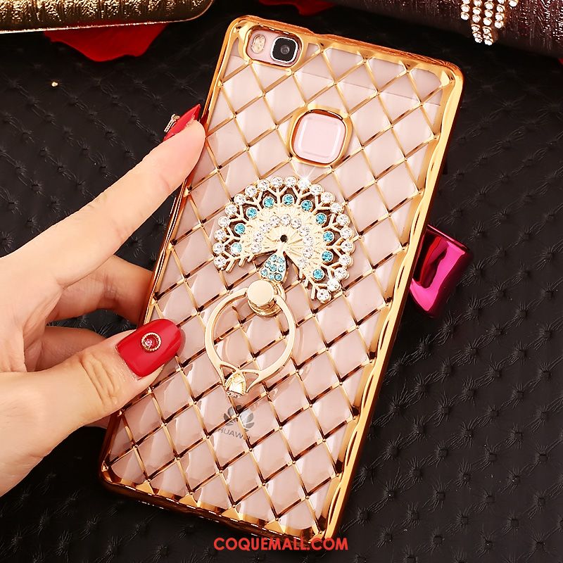 Étui Huawei P9 Lite Or Strass Très Mince, Coque Huawei P9 Lite Silicone Jeunesse