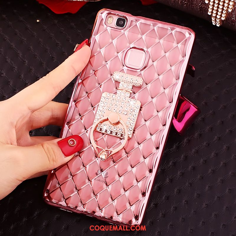 Étui Huawei P9 Lite Or Strass Très Mince, Coque Huawei P9 Lite Silicone Jeunesse