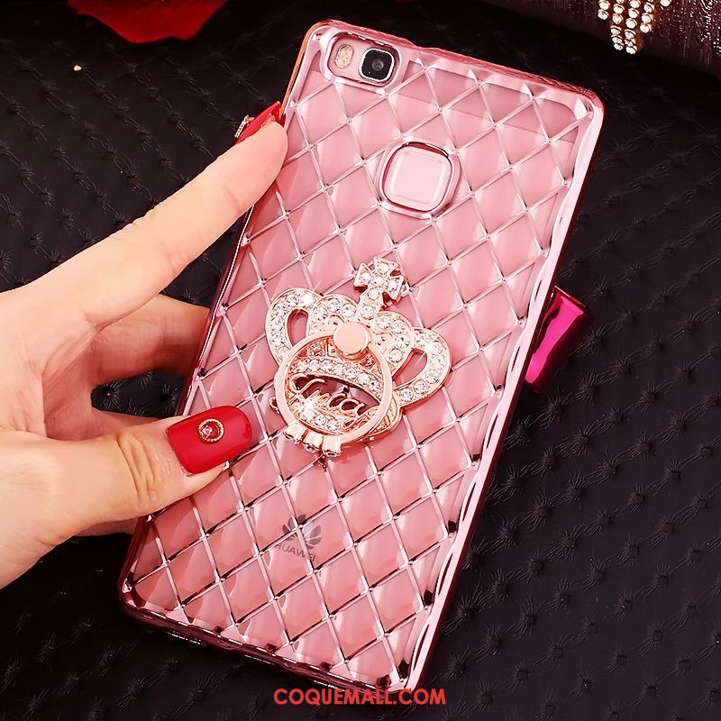 Étui Huawei P9 Lite Or Strass Très Mince, Coque Huawei P9 Lite Silicone Jeunesse