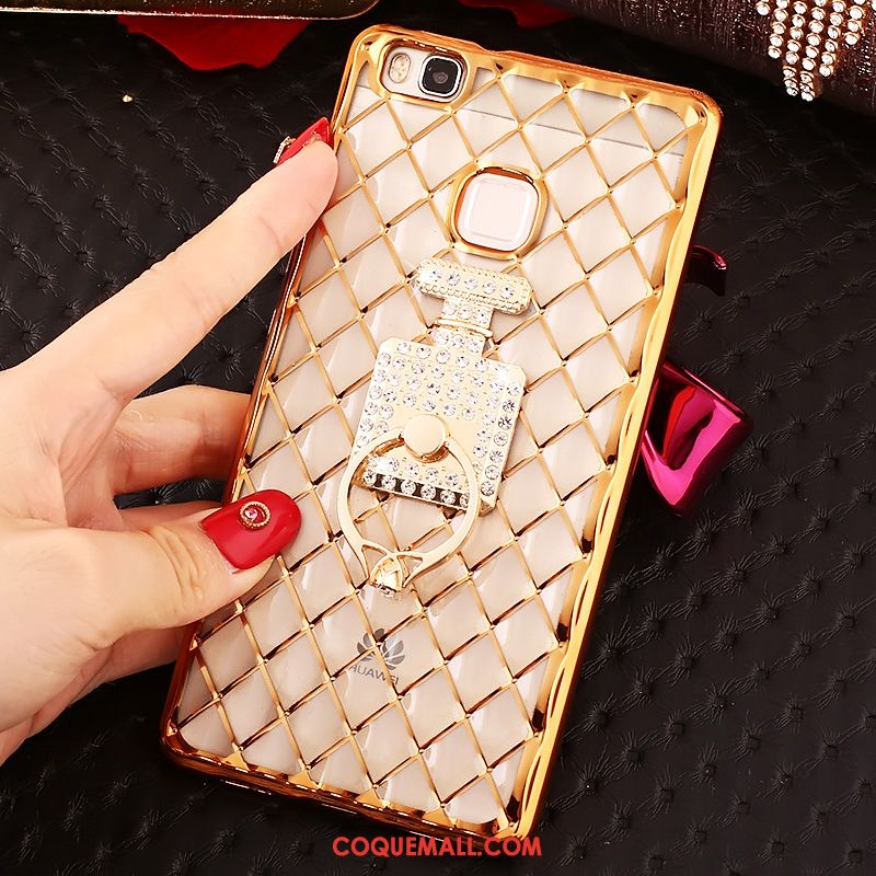 Étui Huawei P9 Lite Or Strass Très Mince, Coque Huawei P9 Lite Silicone Jeunesse