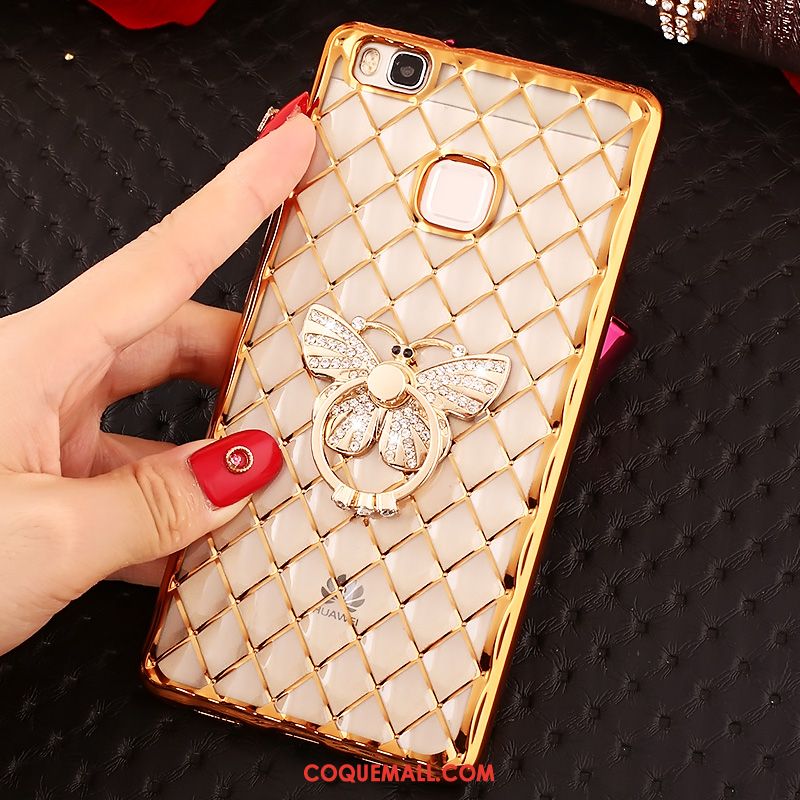 Étui Huawei P9 Lite Or Strass Très Mince, Coque Huawei P9 Lite Silicone Jeunesse