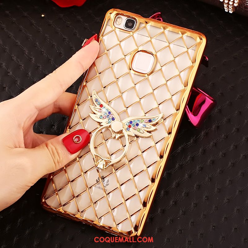 Étui Huawei P9 Lite Or Strass Très Mince, Coque Huawei P9 Lite Silicone Jeunesse