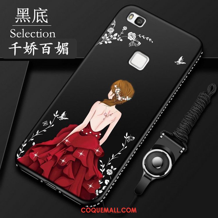 Étui Huawei P9 Lite Ornements Suspendus Jeunesse Rouge, Coque Huawei P9 Lite Protection Strass