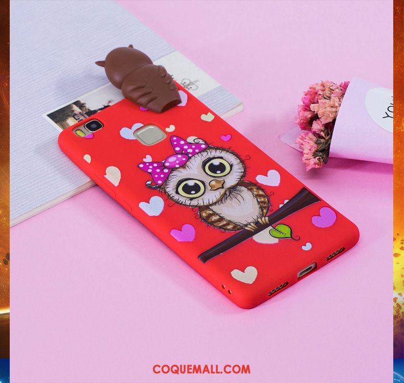 Étui Huawei P9 Lite Peinture Coloré Rouge, Coque Huawei P9 Lite Tout Compris Protection