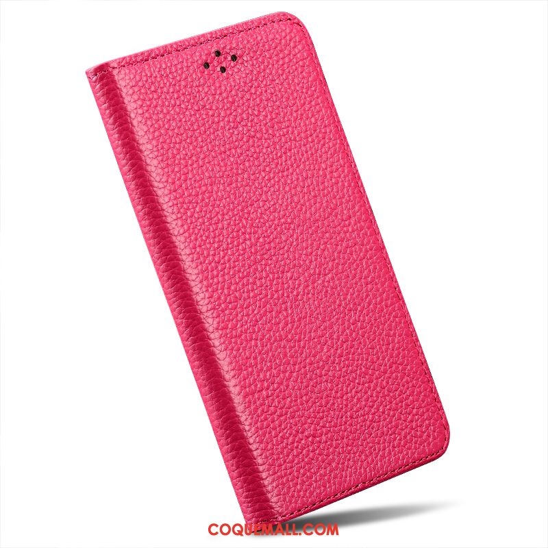 Étui Huawei P9 Lite Protection Incassable Clamshell, Coque Huawei P9 Lite Jeunesse Litchi Braun