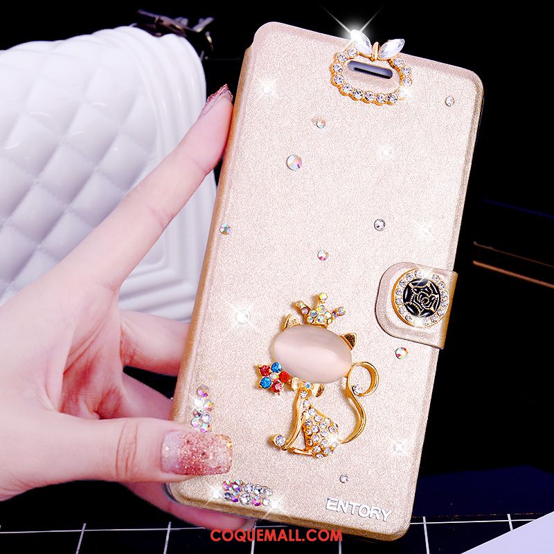 Étui Huawei P9 Lite Protection Strass Jeunesse, Coque Huawei P9 Lite Noir Étui En Cuir