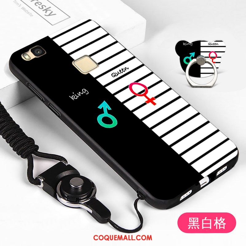 Étui Huawei P9 Lite Silicone Noir Tout Compris, Coque Huawei P9 Lite Incassable Téléphone Portable