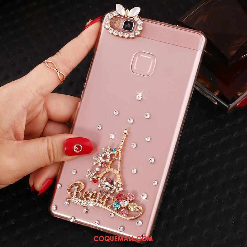 Étui Huawei P9 Lite Transparent Jeunesse Strass, Coque Huawei P9 Lite Téléphone Portable Protection