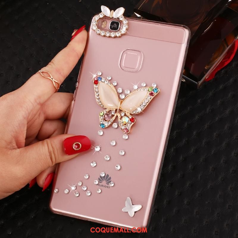 Étui Huawei P9 Lite Transparent Jeunesse Strass, Coque Huawei P9 Lite Téléphone Portable Protection