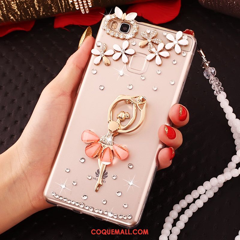 Étui Huawei P9 Lite Téléphone Portable Fluide Doux Incassable, Coque Huawei P9 Lite Strass Jeunesse