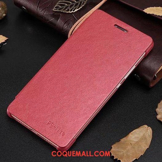 Étui Huawei P9 Lite Étui En Cuir Téléphone Portable Incassable, Coque Huawei P9 Lite Orange Protection