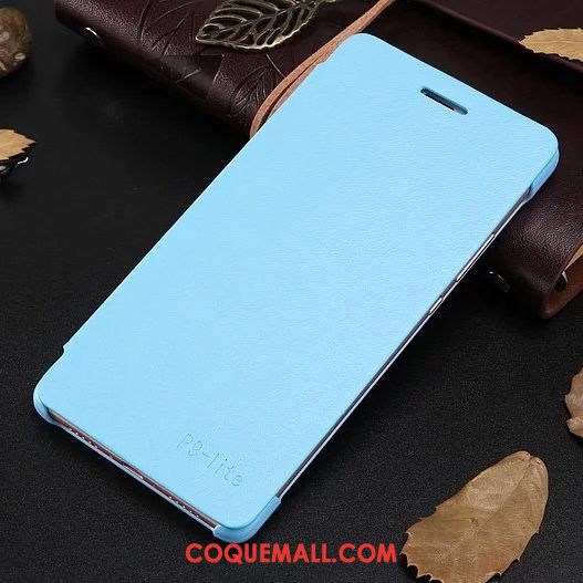 Étui Huawei P9 Lite Étui En Cuir Téléphone Portable Incassable, Coque Huawei P9 Lite Orange Protection