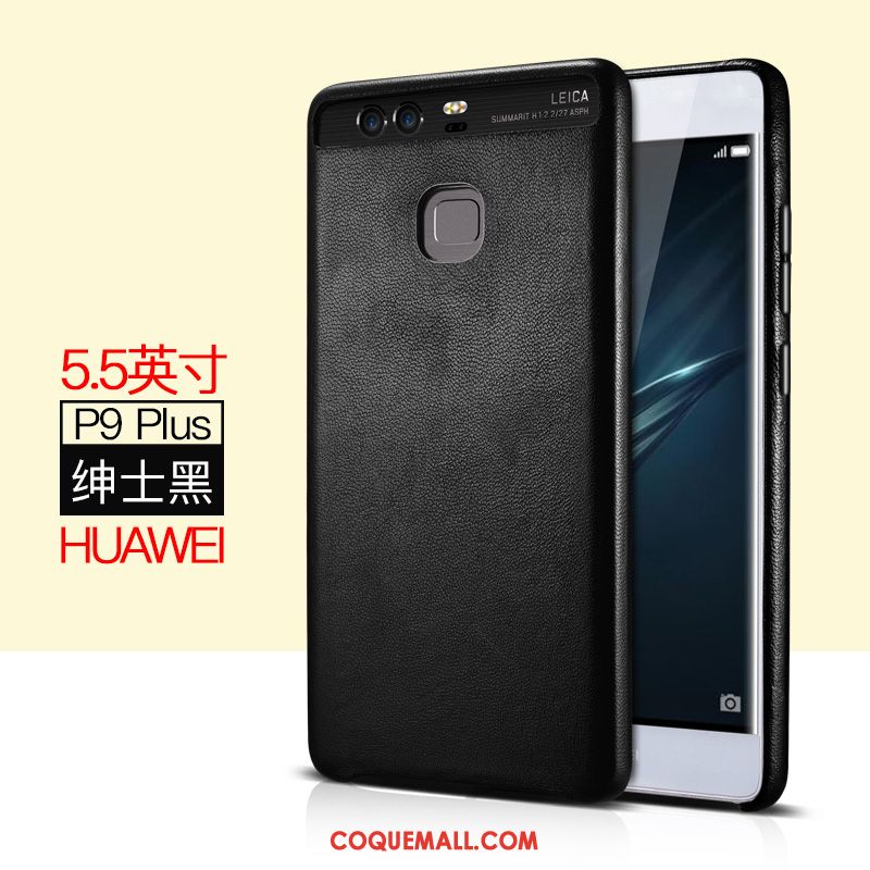 Étui Huawei P9 Plus Cuir Véritable Racé Incassable, Coque Huawei P9 Plus Protection Business Braun