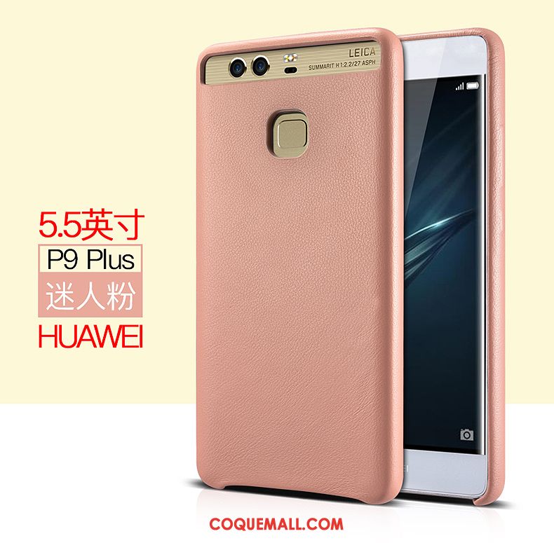 Étui Huawei P9 Plus Cuir Véritable Racé Incassable, Coque Huawei P9 Plus Protection Business Braun