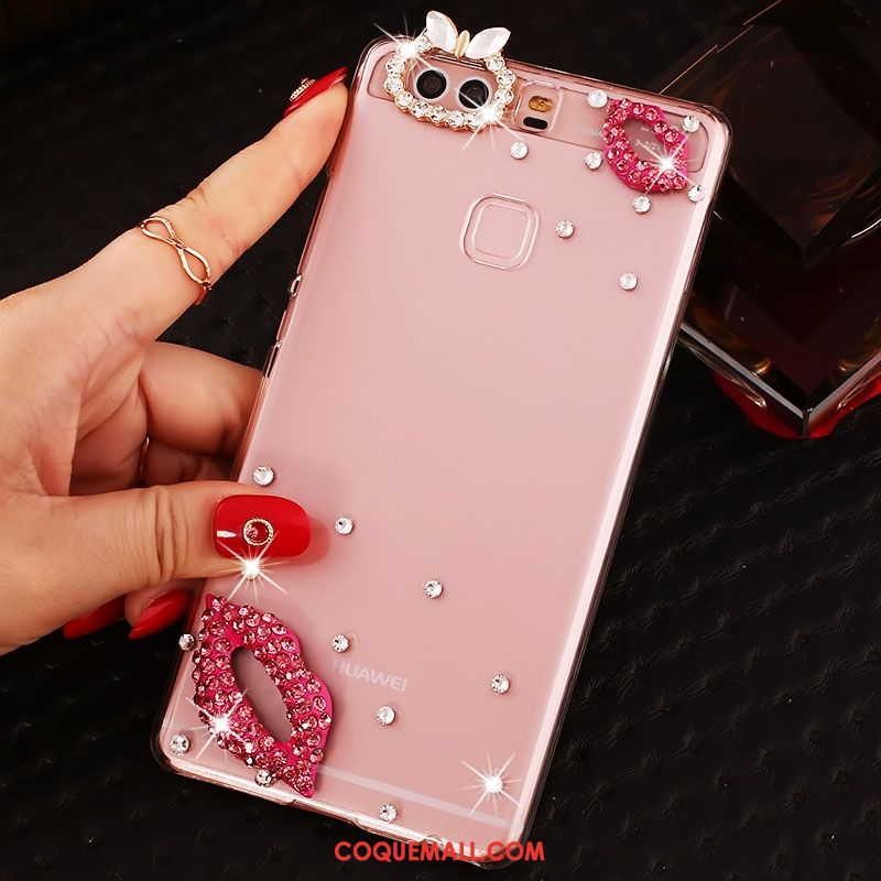 Étui Huawei P9 Plus Haute Incassable Téléphone Portable, Coque Huawei P9 Plus Protection Strass