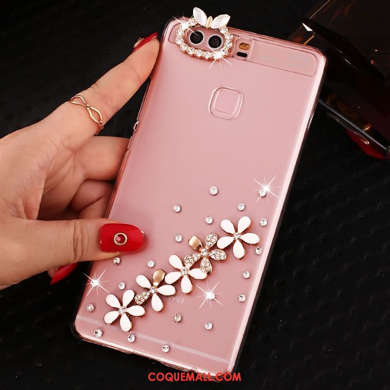 Étui Huawei P9 Plus Haute Incassable Téléphone Portable, Coque Huawei P9 Plus Protection Strass