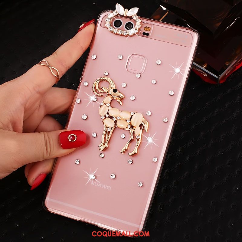 Étui Huawei P9 Plus Haute Incassable Téléphone Portable, Coque Huawei P9 Plus Protection Strass