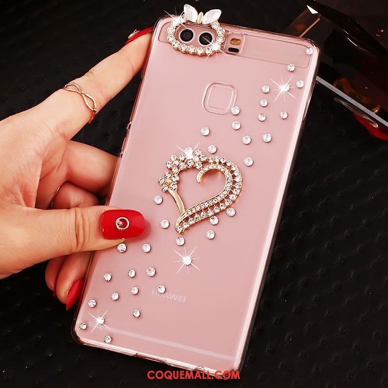 Étui Huawei P9 Plus Haute Incassable Téléphone Portable, Coque Huawei P9 Plus Protection Strass