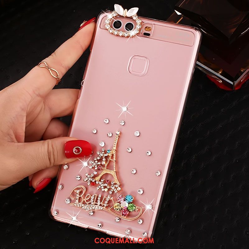 Étui Huawei P9 Plus Haute Incassable Téléphone Portable, Coque Huawei P9 Plus Protection Strass