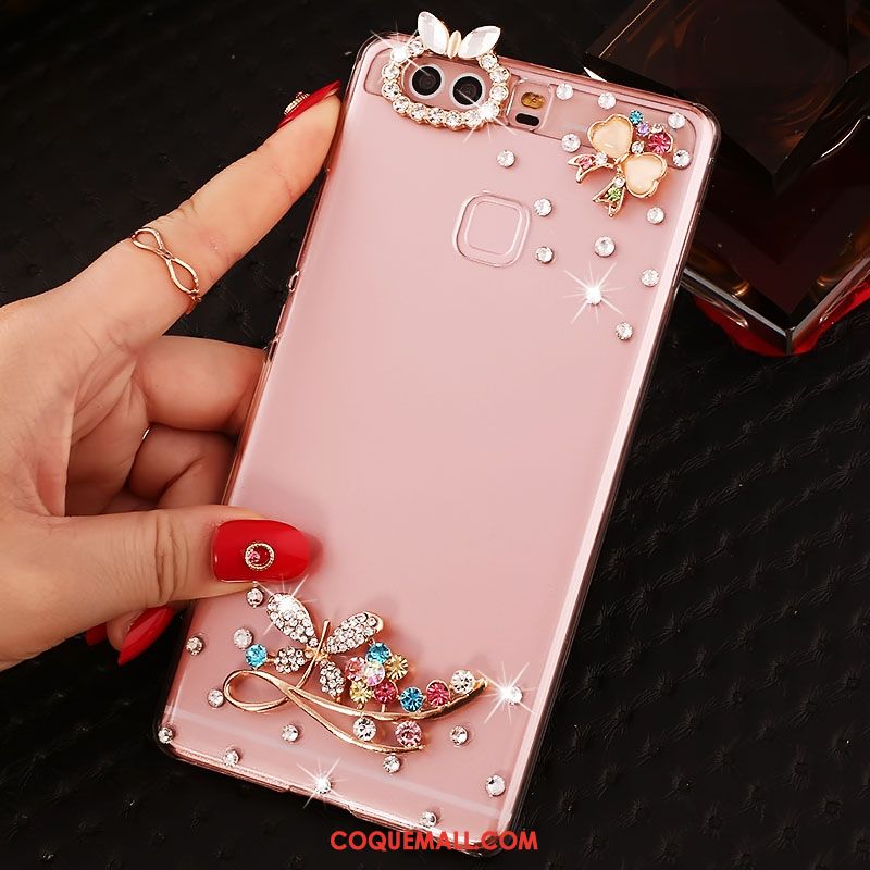 Étui Huawei P9 Plus Haute Incassable Téléphone Portable, Coque Huawei P9 Plus Protection Strass