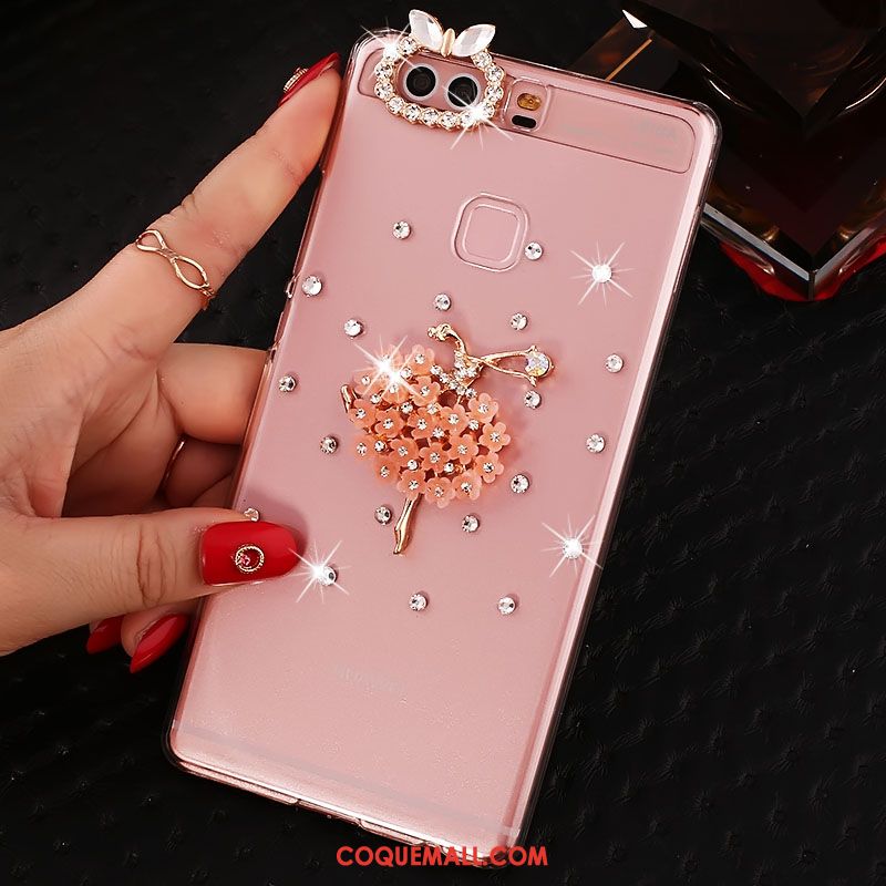 Étui Huawei P9 Plus Haute Incassable Téléphone Portable, Coque Huawei P9 Plus Protection Strass