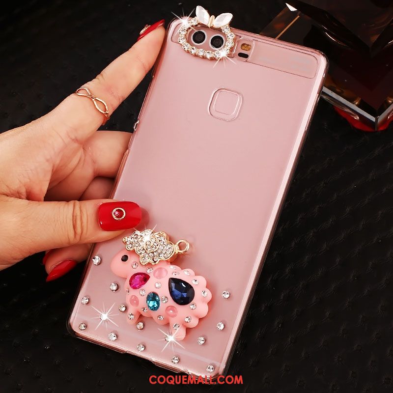 Étui Huawei P9 Plus Haute Incassable Téléphone Portable, Coque Huawei P9 Plus Protection Strass