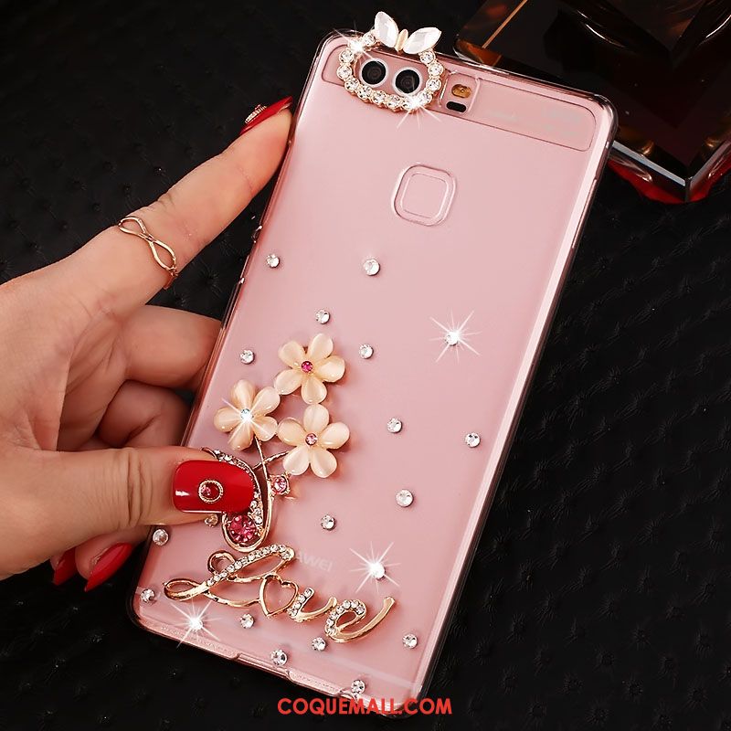 Étui Huawei P9 Plus Haute Incassable Téléphone Portable, Coque Huawei P9 Plus Protection Strass