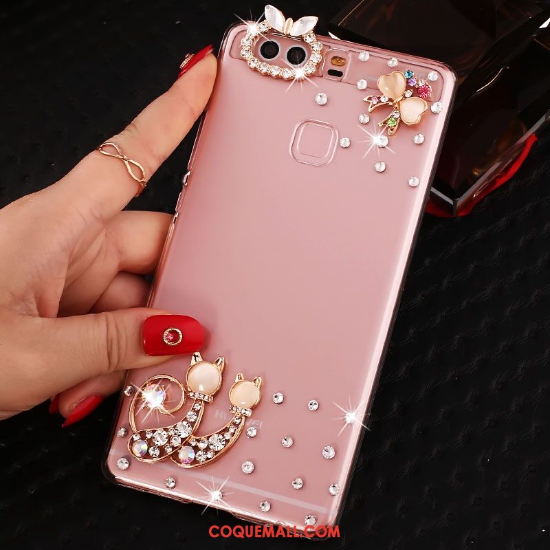 Étui Huawei P9 Plus Haute Incassable Téléphone Portable, Coque Huawei P9 Plus Protection Strass