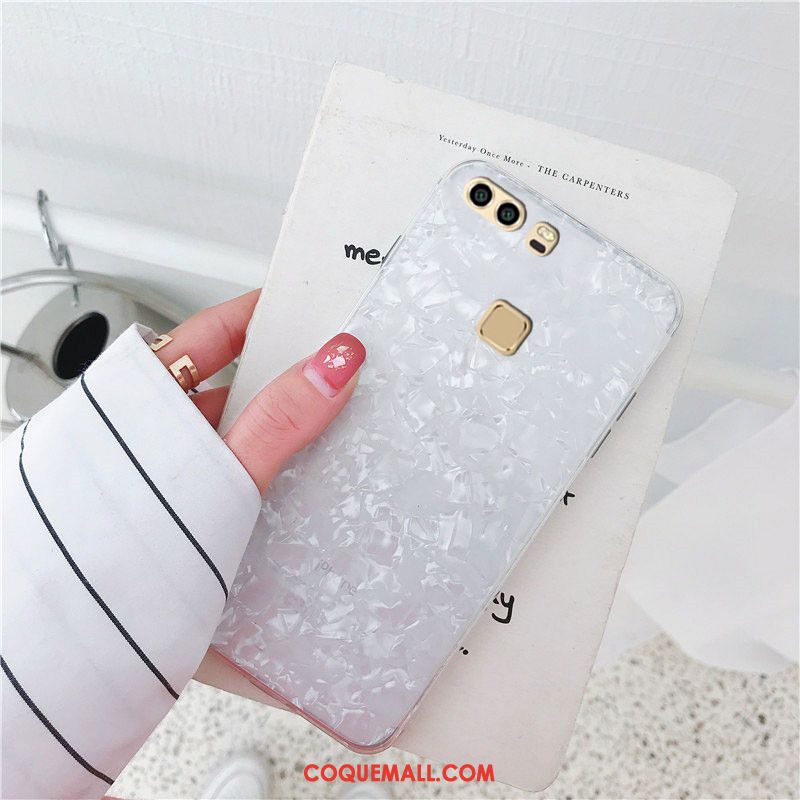 Étui Huawei P9 Plus Incassable Jaune Blanc, Coque Huawei P9 Plus Tendance Support