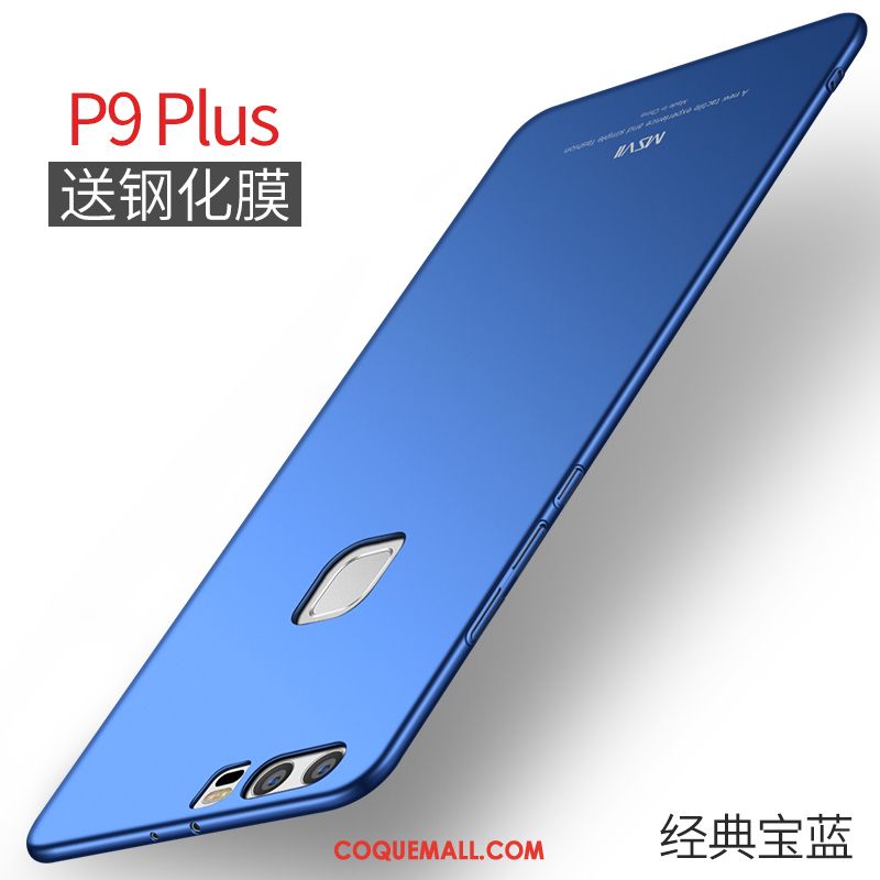 Étui Huawei P9 Plus Membrane Très Mince Bleu, Coque Huawei P9 Plus Tempérer Téléphone Portable