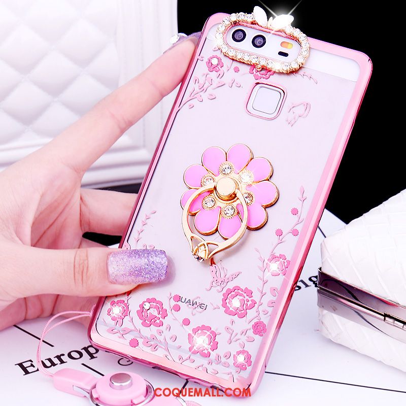 Étui Huawei P9 Plus Renard Téléphone Portable Protection, Coque Huawei P9 Plus Silicone Rose