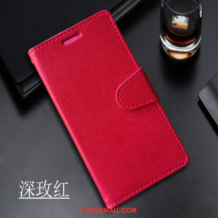 Étui Huawei P9 Plus Rouge Étui En Cuir Clair, Coque Huawei P9 Plus Fluide Doux Incassable