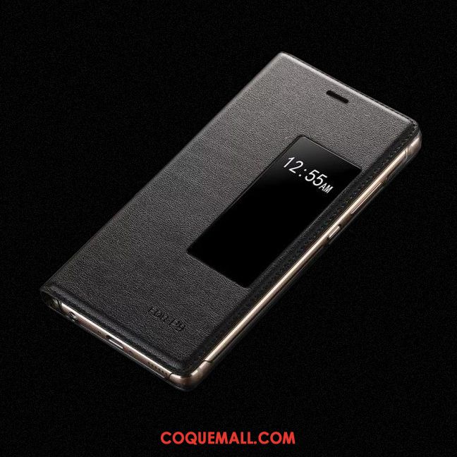 Étui Huawei P9 Protection Étui En Cuir Noir, Coque Huawei P9 Téléphone Portable Créatif