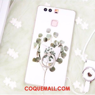 Étui Huawei P9 Silicone Ornements Suspendus Art, Coque Huawei P9 Blanc Gaufrage