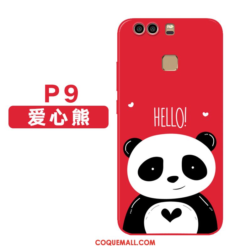 Étui Huawei P9 Tendance Fluide Doux Nouveau, Coque Huawei P9 Silicone Rouge