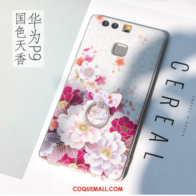 Étui Huawei P9 Très Mince Personnalité Ornements Suspendus, Coque Huawei P9 Gaufrage Téléphone Portable