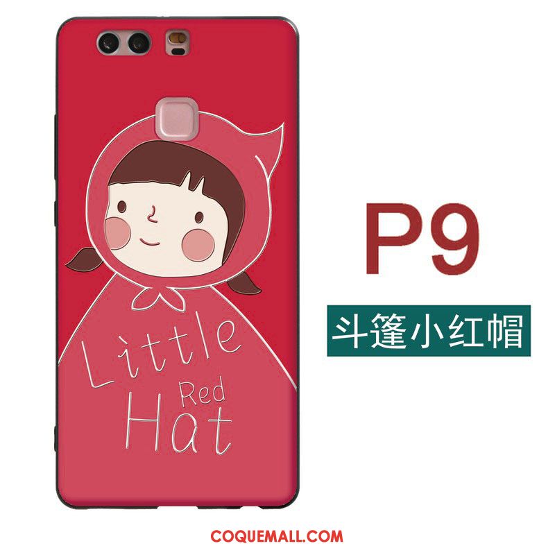 Étui Huawei P9 Téléphone Portable Fluide Doux Dessin Animé, Coque Huawei P9 Petit Charmant