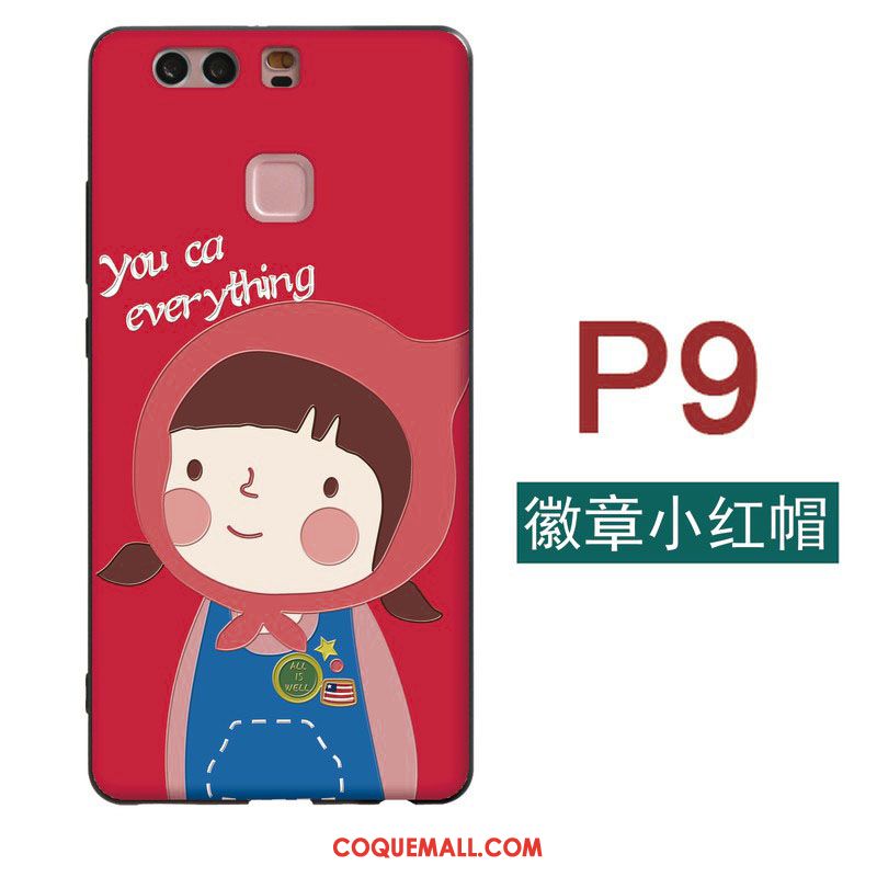 Étui Huawei P9 Téléphone Portable Fluide Doux Dessin Animé, Coque Huawei P9 Petit Charmant