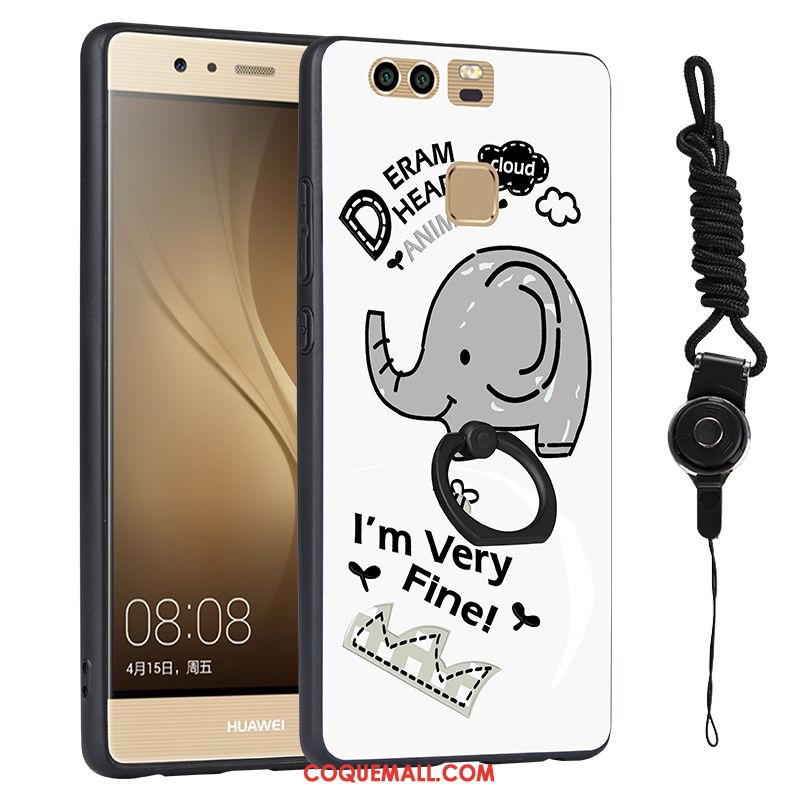 Étui Huawei P9 Téléphone Portable Personnalité Incassable, Coque Huawei P9 Tout Compris Ornements Suspendus