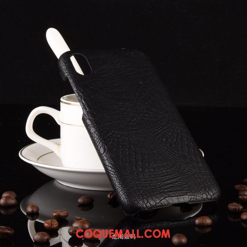 Étui Huawei Y5 2019 Difficile Business Vintage, Coque Huawei Y5 2019 Crocodile Modèle Rose