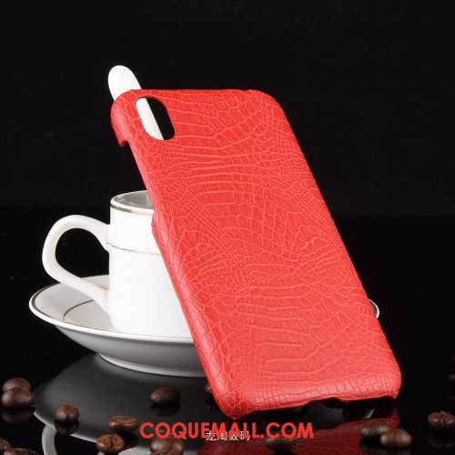 Étui Huawei Y5 2019 Difficile Business Vintage, Coque Huawei Y5 2019 Crocodile Modèle Rose