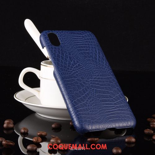 Étui Huawei Y5 2019 Difficile Business Vintage, Coque Huawei Y5 2019 Crocodile Modèle Rose