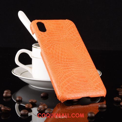 Étui Huawei Y5 2019 Difficile Business Vintage, Coque Huawei Y5 2019 Crocodile Modèle Rose