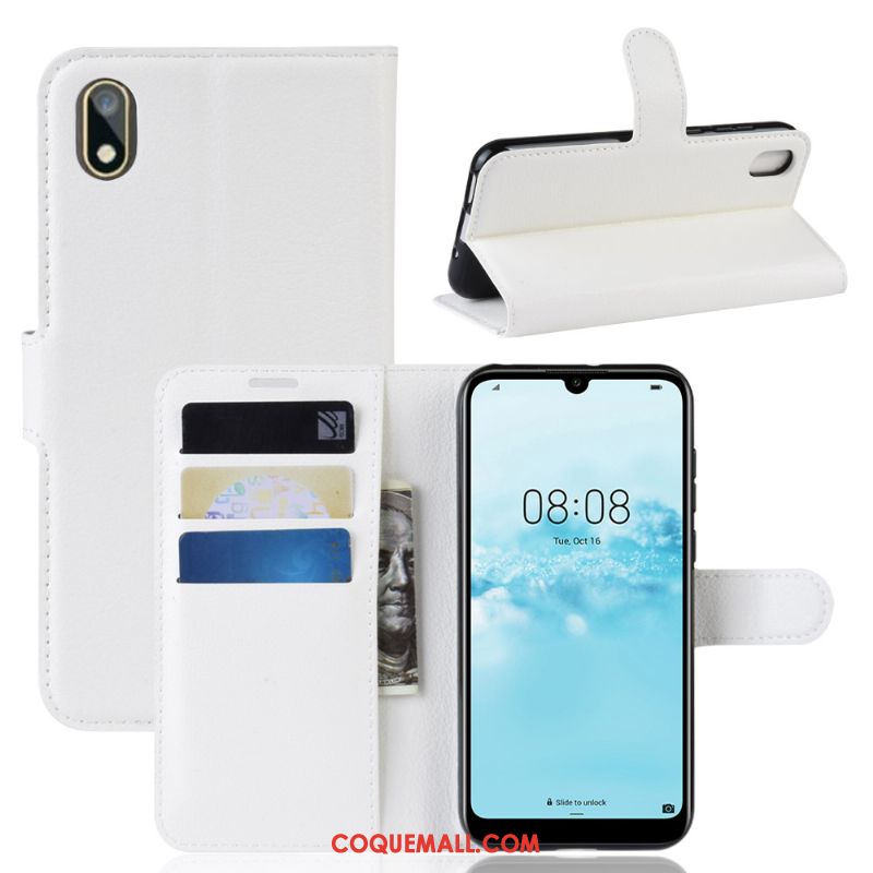 Étui Huawei Y5 2019 Incassable Rouge Support, Coque Huawei Y5 2019 Rose Protection
